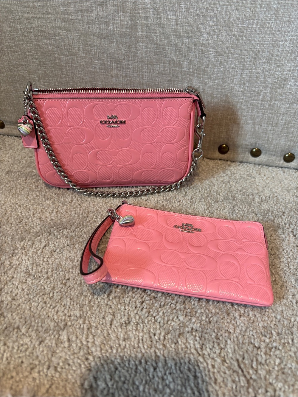 Coach pink Nolieta set